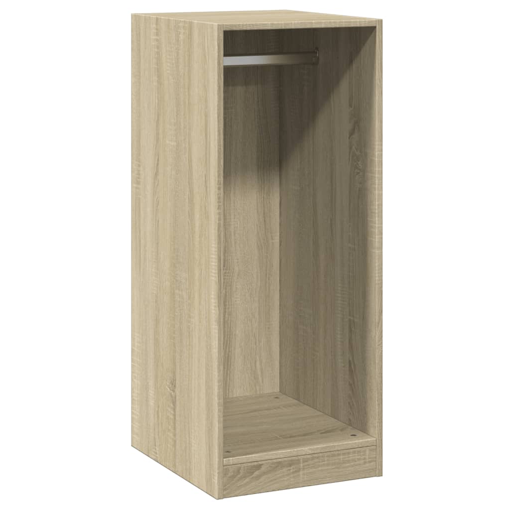 Wardrobe Sonoma Oak Engineered Wood Compact Wardrobe