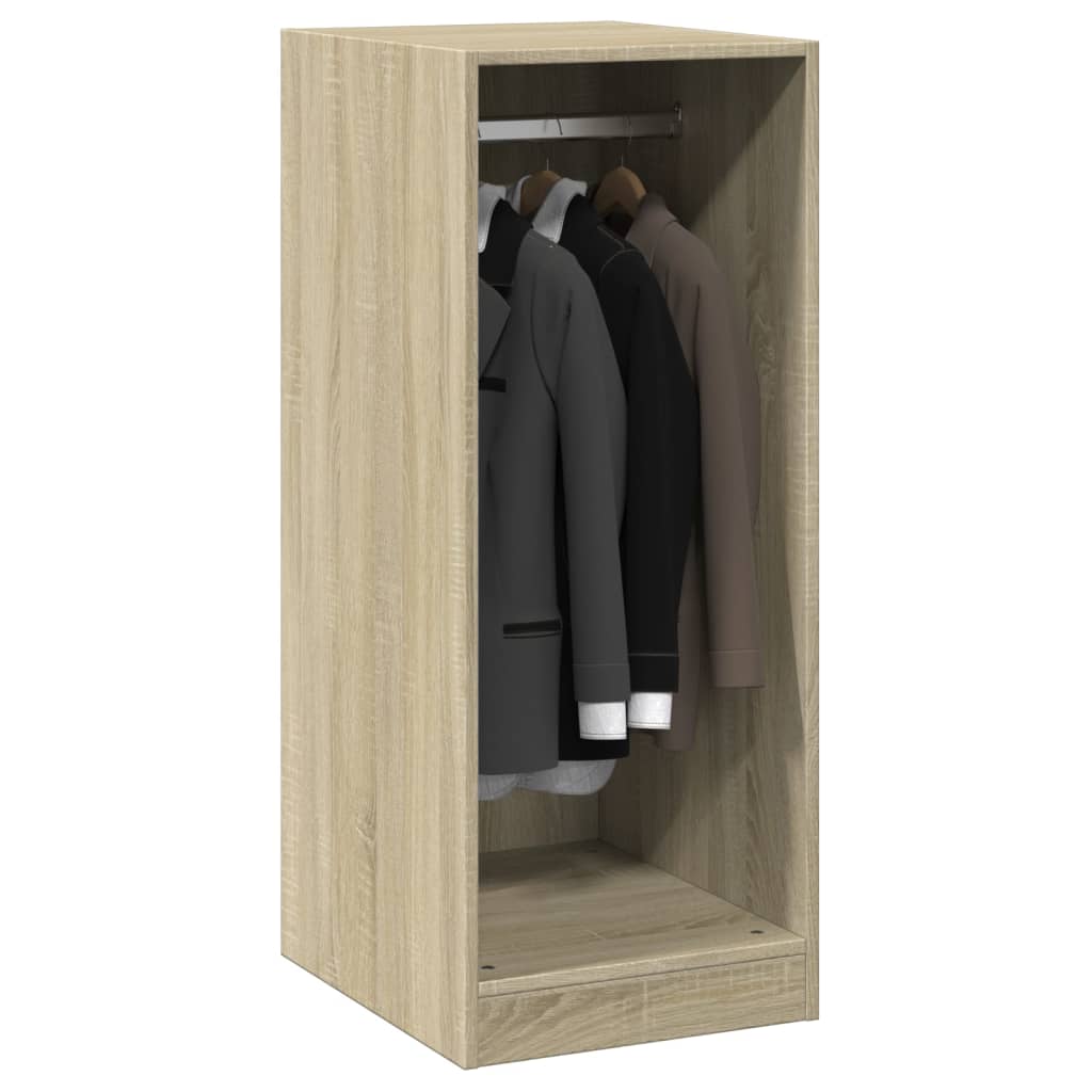 Wardrobe Sonoma Oak Engineered Wood Compact Wardrobe