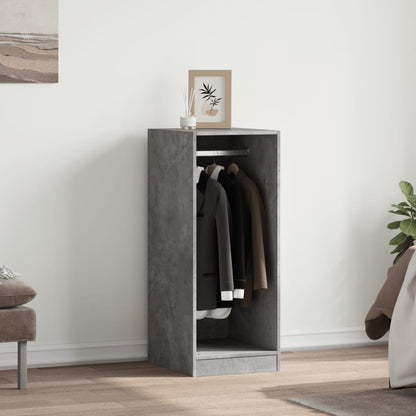 Wardrobe Concrete grey Engineered wood Compact Wardrobe