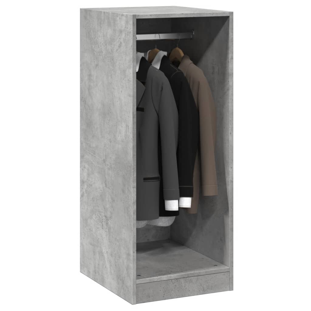 Wardrobe Concrete grey Engineered wood Compact Wardrobe
