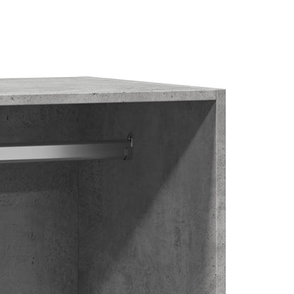 Wardrobe Concrete grey Engineered wood Compact Wardrobe