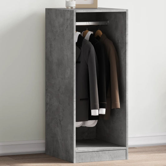 Wardrobe Concrete grey Engineered wood Compact Wardrobe