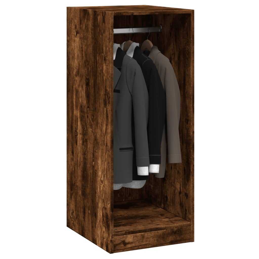 Wardrobe Smoked oak Engineered wood Compact Wardrobe