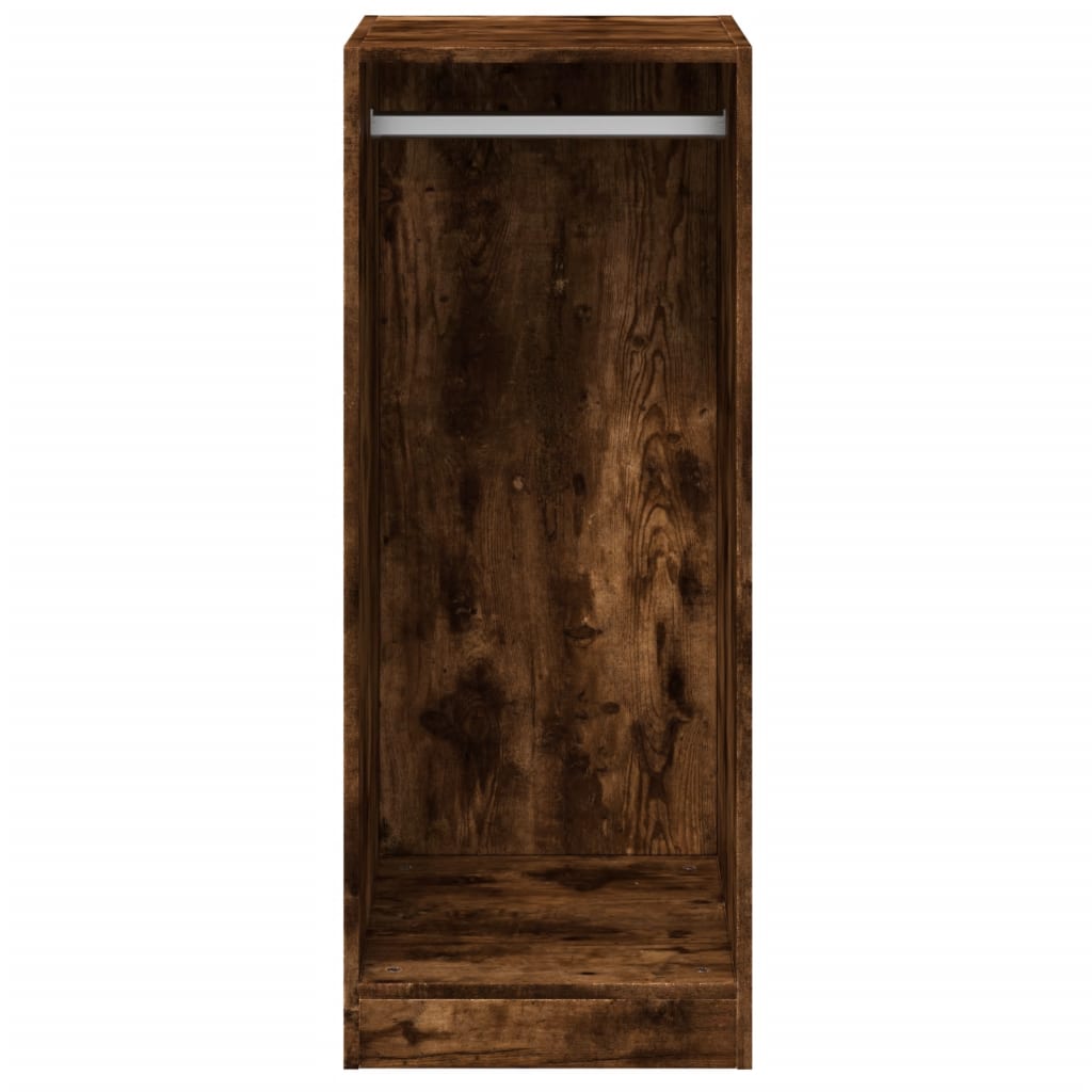 Wardrobe Smoked oak Engineered wood Compact Wardrobe