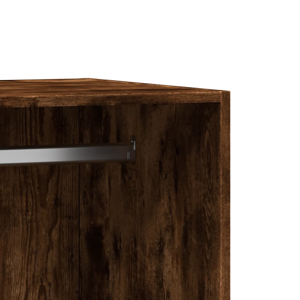 Wardrobe Smoked oak Engineered wood Compact Wardrobe