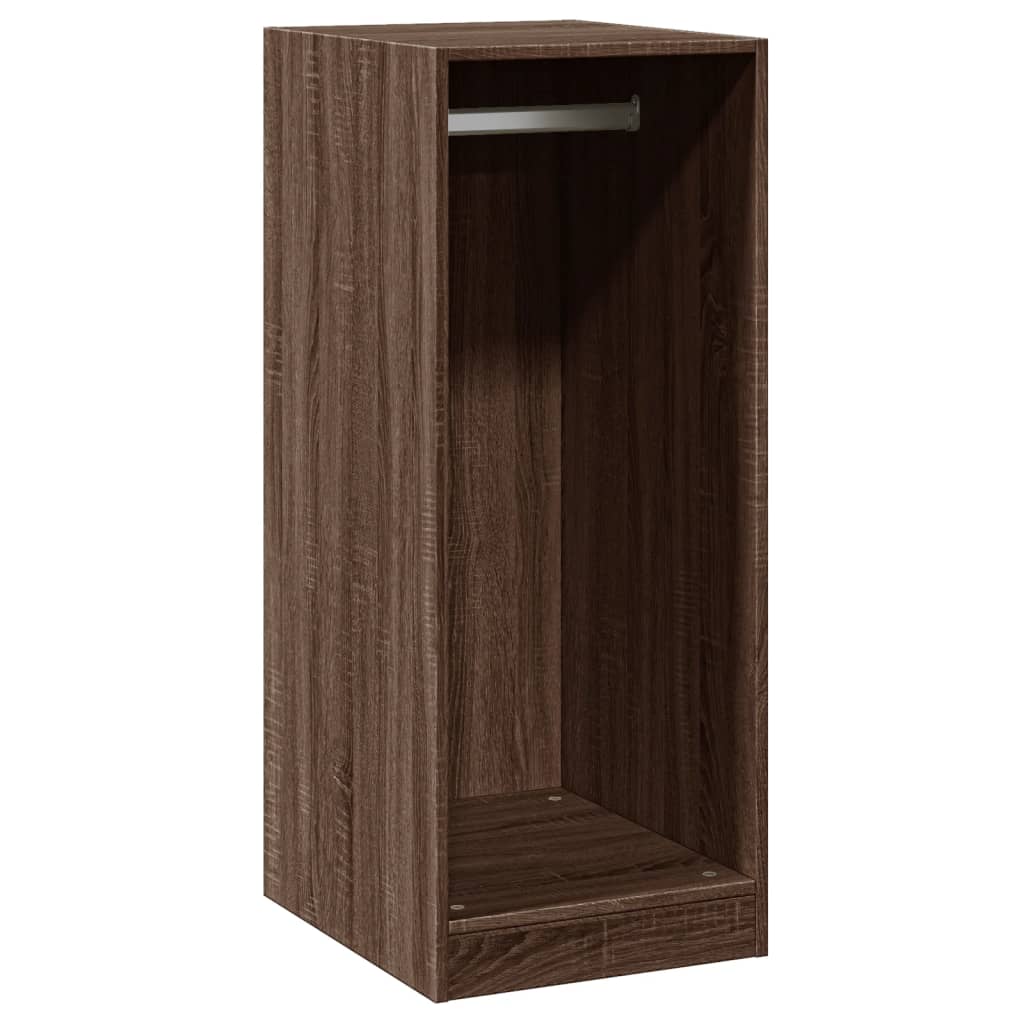 Wardrobe Grey Sonoma Engineered wood Compact Wardrobe
