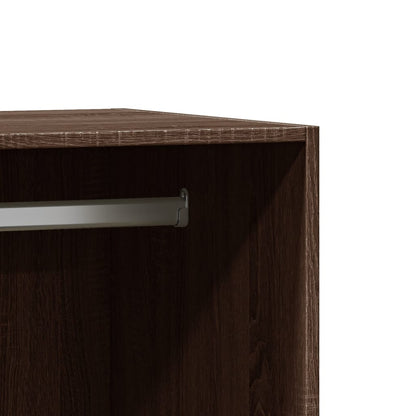Wardrobe Grey Sonoma Engineered wood Compact Wardrobe