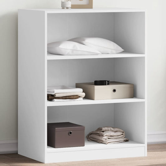 Wardrobe White Engineered wood Wardrobe Rectangular Minimalist