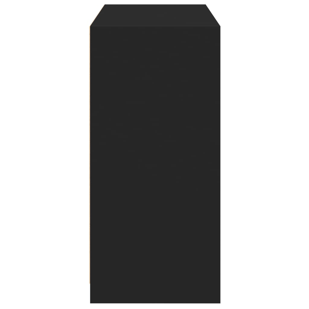 Wardrobe Black Engineered wood Compact Wardrobe Rectangular