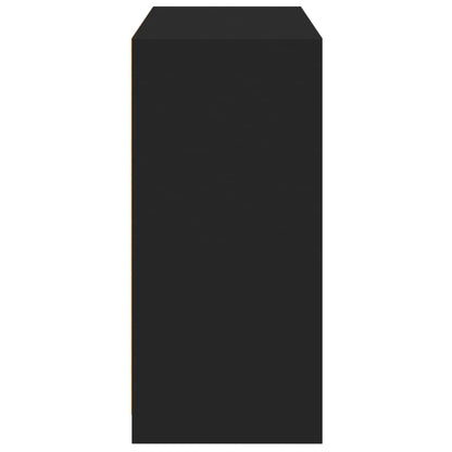 Wardrobe Black Engineered wood Compact Wardrobe Rectangular