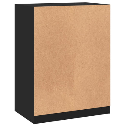 Wardrobe Black Engineered wood Compact Wardrobe Rectangular