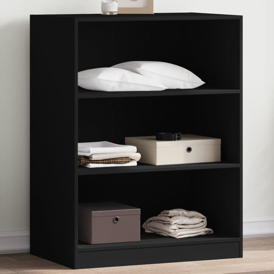 Wardrobe Black Engineered wood Compact Wardrobe Rectangular