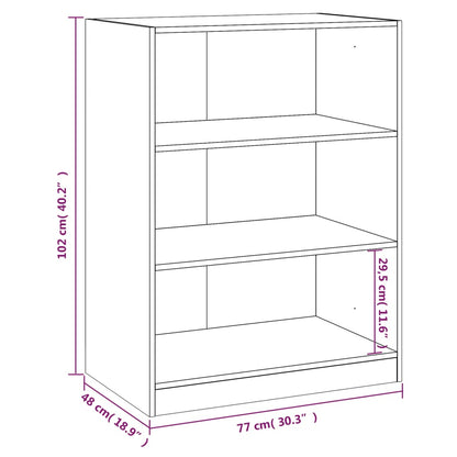 Wardrobe Sonoma Oak Engineered Wood 30.3x18.9x40.2 in Wardrobe
