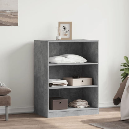 Wardrobe Concrete Grey Engineered Wood Wardrobe Rectangular