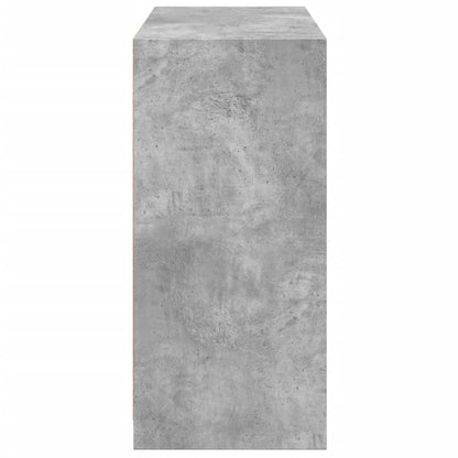 Wardrobe Concrete Grey Engineered Wood Wardrobe Rectangular