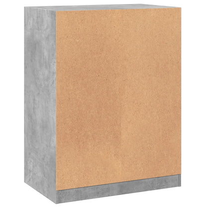 Wardrobe Concrete Grey Engineered Wood Wardrobe Rectangular