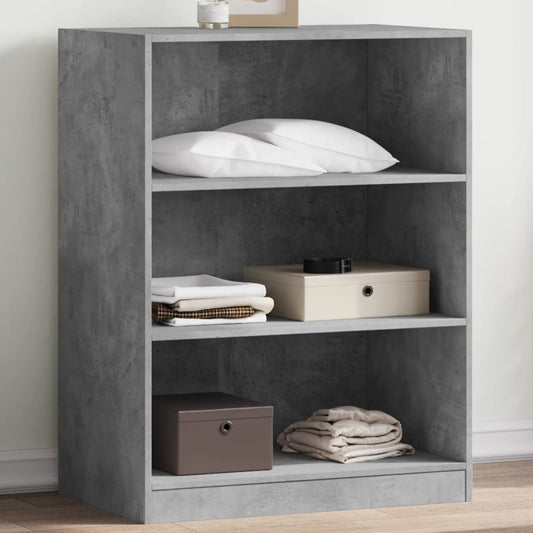 Wardrobe Concrete Grey Engineered Wood Wardrobe Rectangular