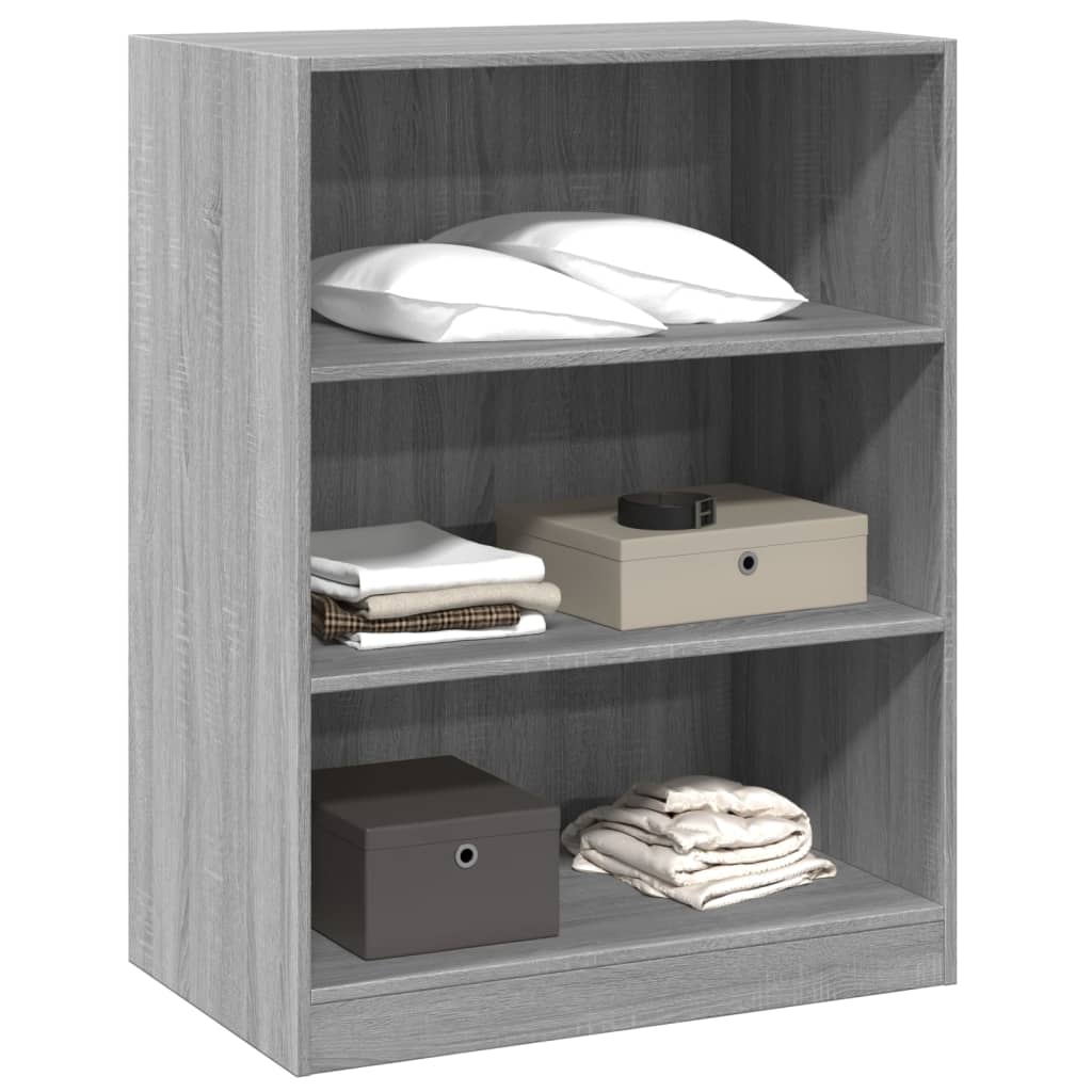 Wardrobe Grey Sonoma Engineered Wood Compact Wardrobe