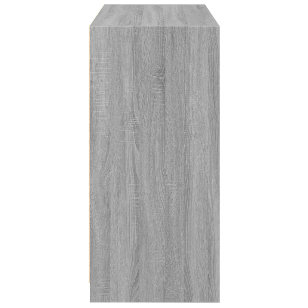 Wardrobe Grey Sonoma Engineered Wood Compact Wardrobe