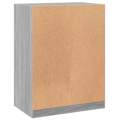 Wardrobe Grey Sonoma Engineered Wood Compact Wardrobe