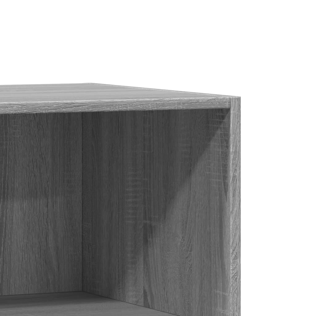 Wardrobe Grey Sonoma Engineered Wood Compact Wardrobe