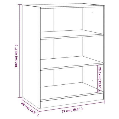 Wardrobe Grey Sonoma Engineered Wood Compact Wardrobe