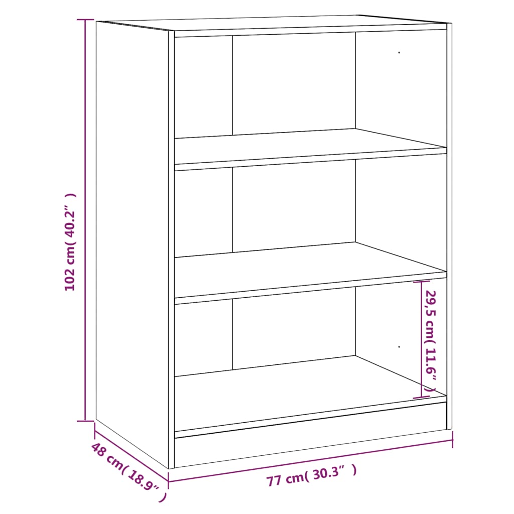 Wardrobe Brown oak Engineered wood Medium Wardrobe Rectangular