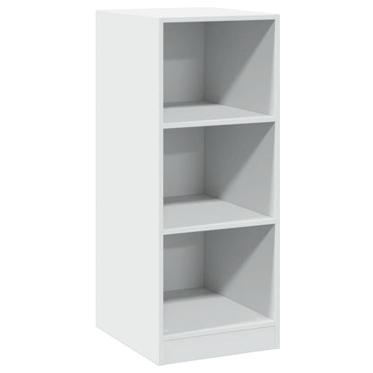Wardrobe White Engineered Wood Compact Wardrobe Rectangular