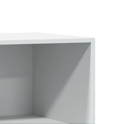 Wardrobe White Engineered Wood Compact Wardrobe Rectangular