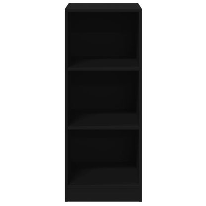 Wardrobe Black Engineered Wood Compact Wardrobe Rectangular