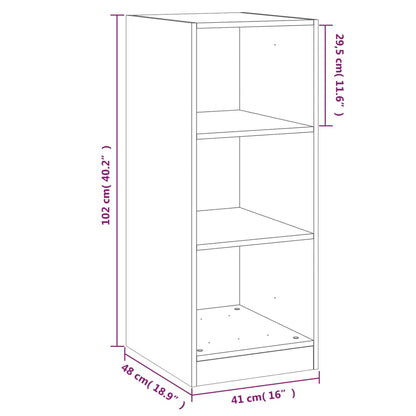 Wardrobe Sonoma oak Engineered wood Compact Wardrobe
