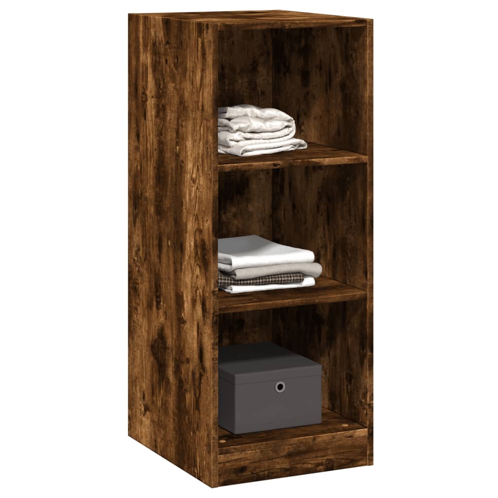 Wardrobe Smoked Oak Engineered Wood Compact Wardrobe