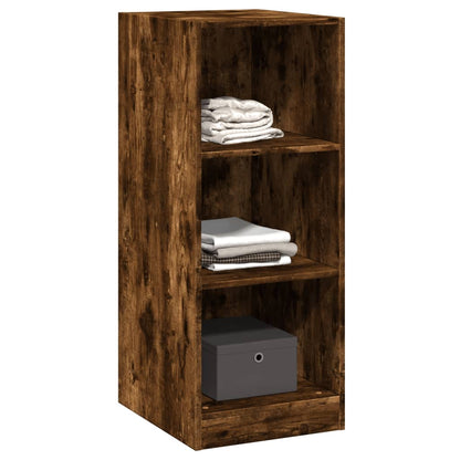 Wardrobe Smoked Oak Engineered Wood Compact Wardrobe