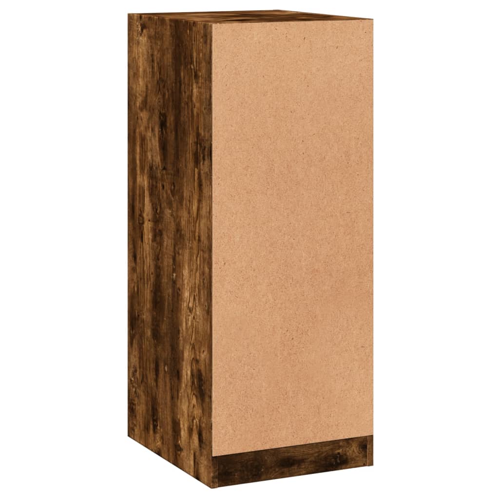 Wardrobe Smoked Oak Engineered Wood Compact Wardrobe