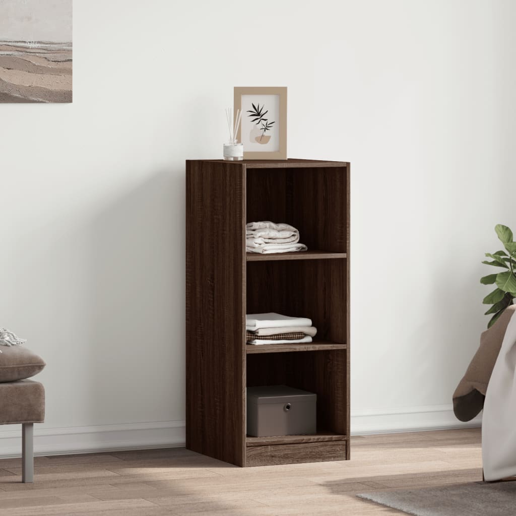 Wardrobe Brown Oak Engineered wood Compact Wardrobe Rectangular