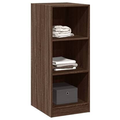 Wardrobe Brown Oak Engineered wood Compact Wardrobe Rectangular