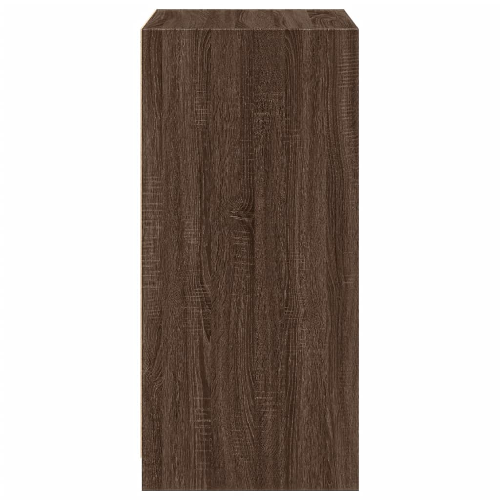 Wardrobe Brown Oak Engineered wood Compact Wardrobe Rectangular