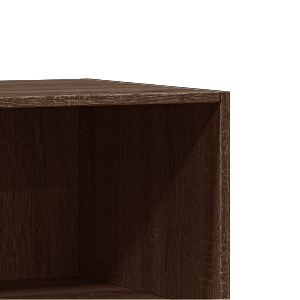 Wardrobe Brown Oak Engineered wood Compact Wardrobe Rectangular
