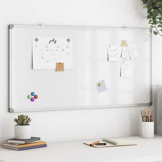 Magnetic Whiteboard 23.6"x11.8"x0.7" Aluminum