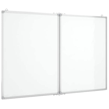 Magnetic Whiteboard Foldable 39.4"x31.5"x0.7" Aluminum