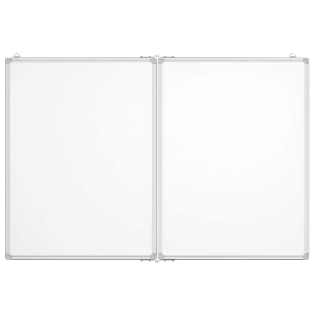 Magnetic Whiteboard Foldable 39.4"x31.5"x0.7" Aluminum