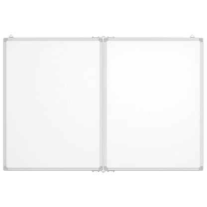 Magnetic Whiteboard Foldable 39.4"x31.5"x0.7" Aluminum