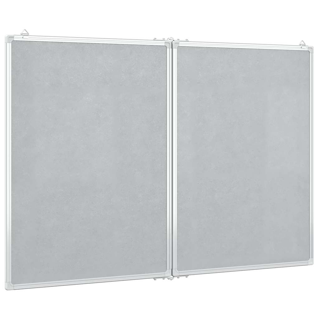 Magnetic Whiteboard Foldable 39.4"x31.5"x0.7" Aluminum