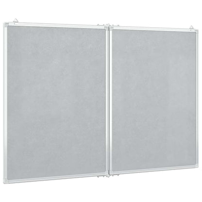 Magnetic Whiteboard Foldable 39.4"x31.5"x0.7" Aluminum