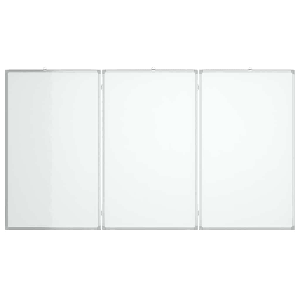 Magnetic Whiteboard Foldable 59.1x39.4x0.7" Aluminium