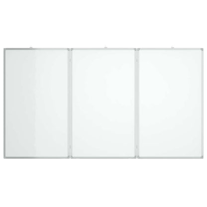 Magnetic Whiteboard Foldable 59.1x39.4x0.7" Aluminium