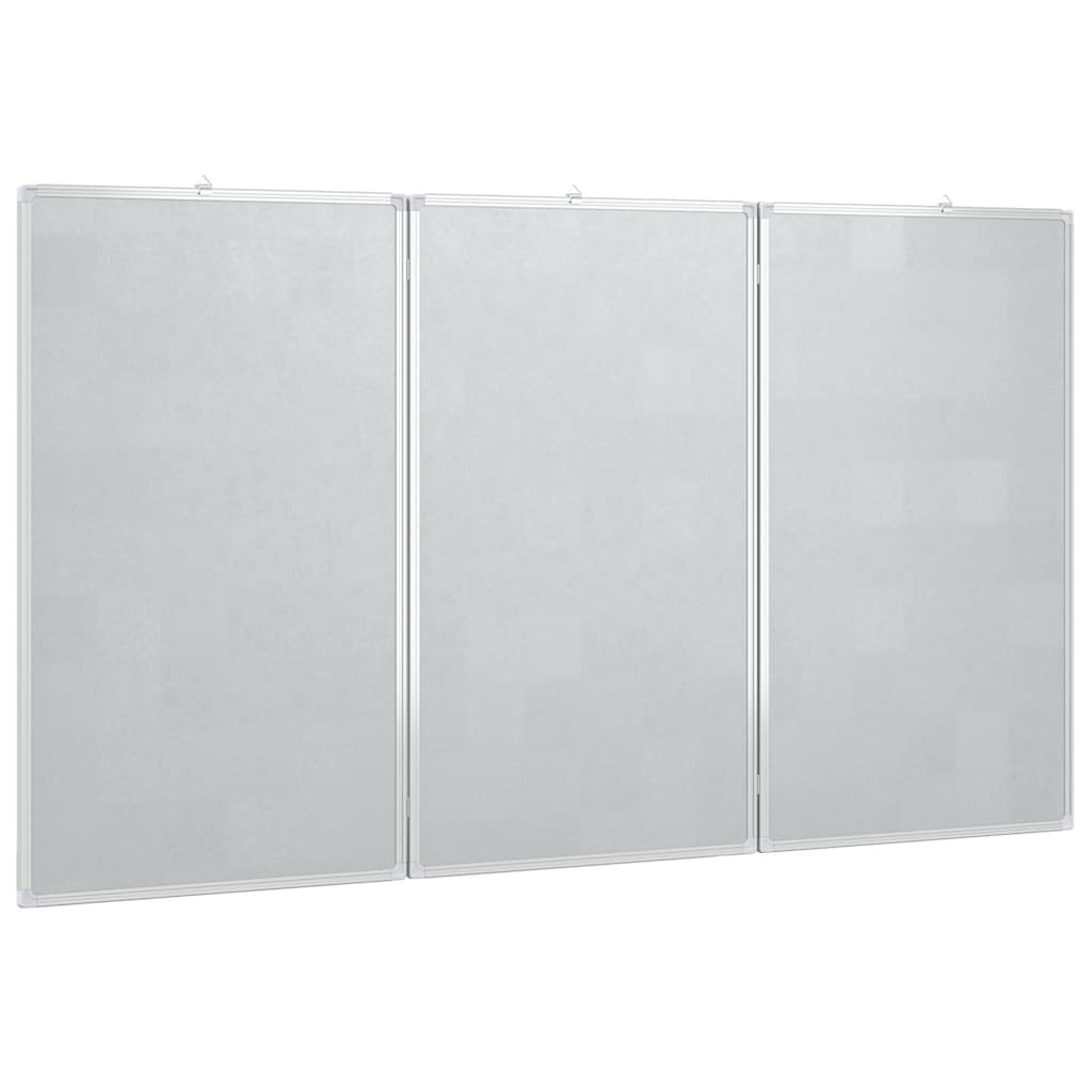 Magnetic Whiteboard Foldable 59.1x39.4x0.7" Aluminium