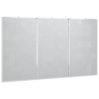 Magnetic Whiteboard Foldable 59.1x39.4x0.7" Aluminium