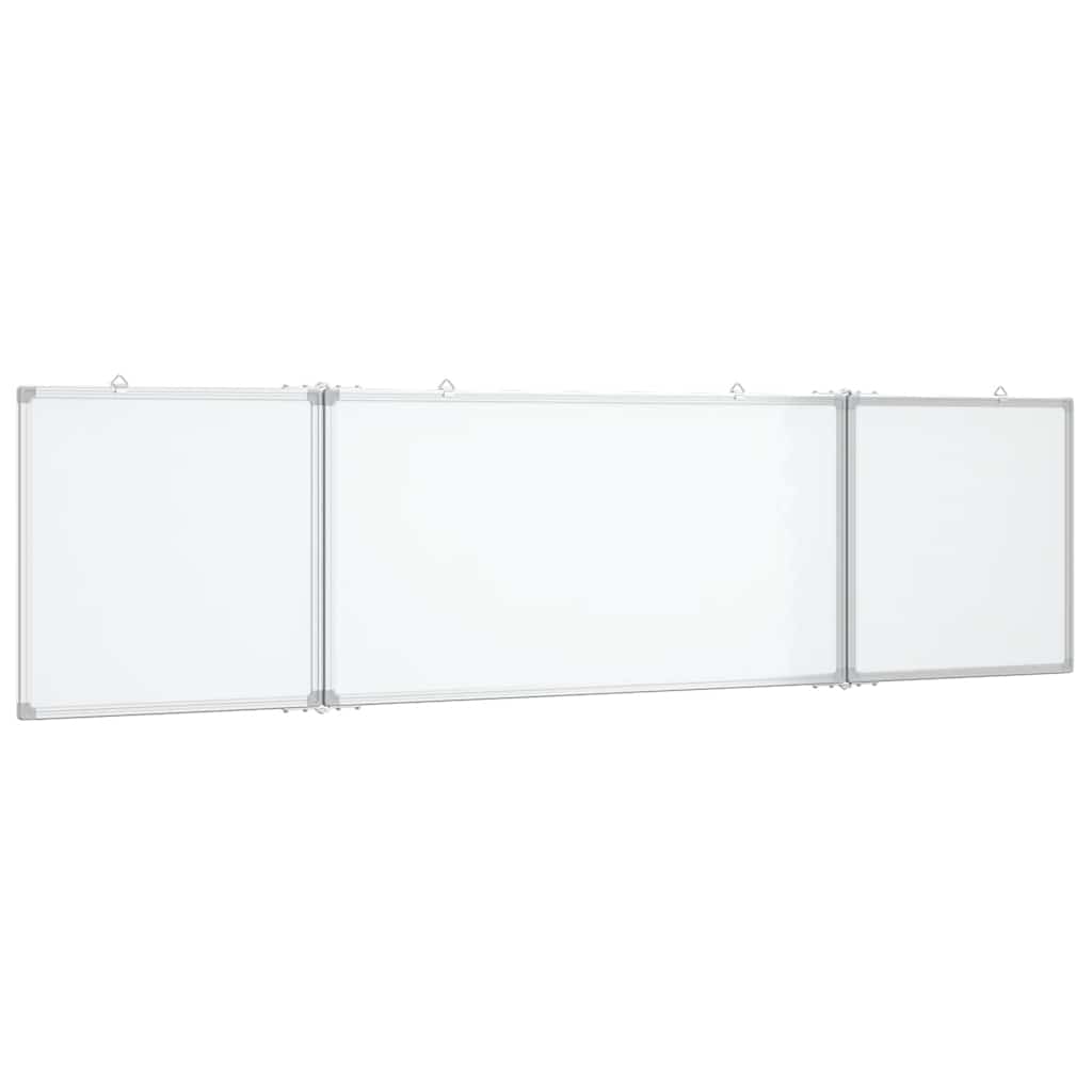 Magnetic Whiteboard Foldable 63"x15.7"x0.7" Aluminum