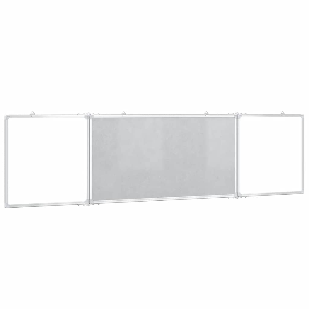 Magnetic Whiteboard Foldable 63"x15.7"x0.7" Aluminum
